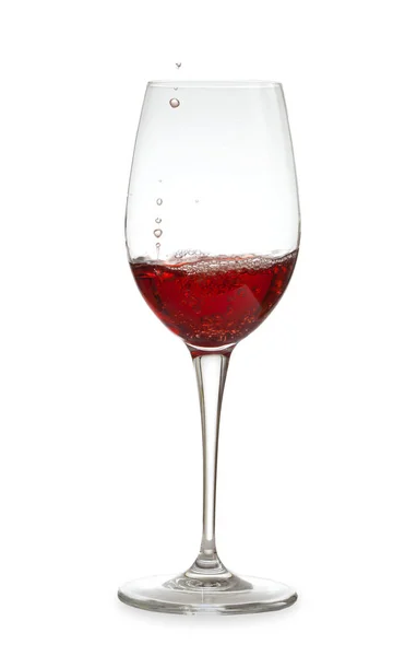 Vinho rosa sendo derramado — Fotografia de Stock