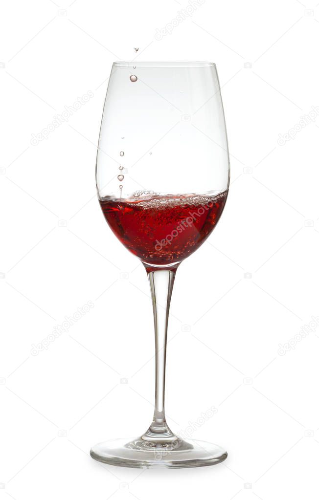 rose wine being poured