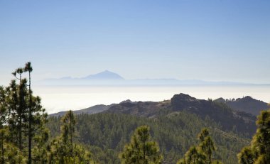 Gran Canaria, en yüksek alanlarda, Las Huelva'daki görünümünden