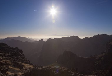 Gran Canaria, en yüksek alanlarda, Las Huelva'daki görünümünden