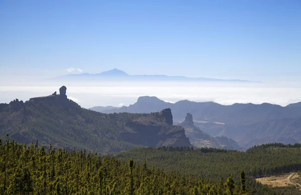 Gran Canaria, utsikt fra de høyeste områdene, Las Cumbres – stockfoto