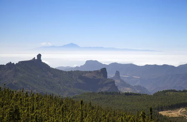 Gran Canaria, pemandangan dari daerah tertinggi, Las Cumbres — Stok Foto