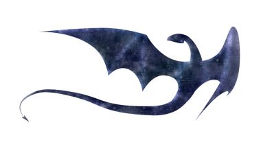 ejderha çizim kağıt dokusu ile