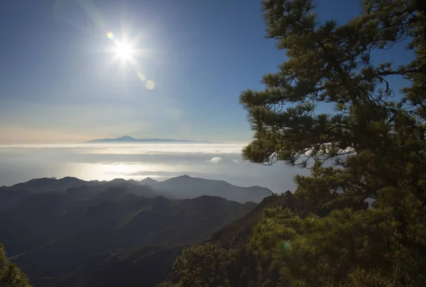 Pozdě odpoledne světlo nad Teide — Stock fotografie