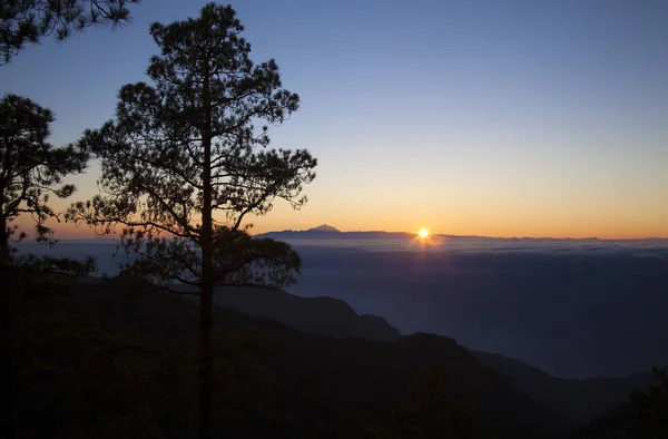 Zachód słońca nad Teide — Zdjęcie stockowe