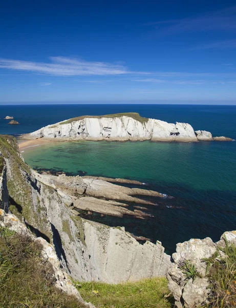 Spectacular beach Playa de los Covachos, Cantabria — Stock Photo, Image