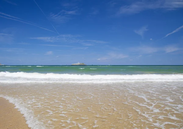 Vidsträckta sand på El Puntal — Stockfoto