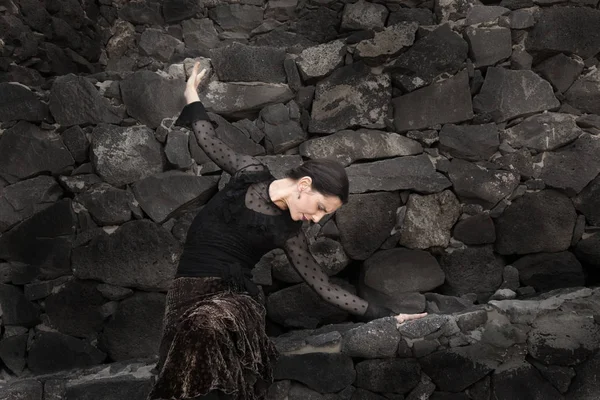 Flamenco in low-key — Stock Photo, Image