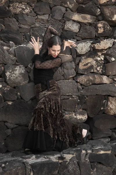 Flamenco in low-key — Stock Photo, Image