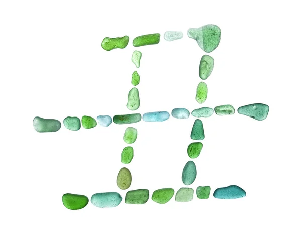 Sea glas symbol — Stockfoto
