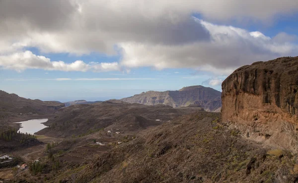 Gran Canaria Januari 2018 Een Van Grootste Zoetwater Stuwmeren Chira — Stockfoto