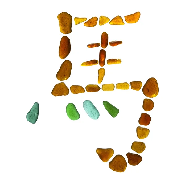 Sea glass symbol — Stock Photo, Image