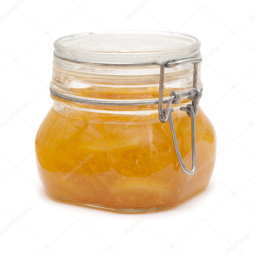 a jar of lemon marmalade 