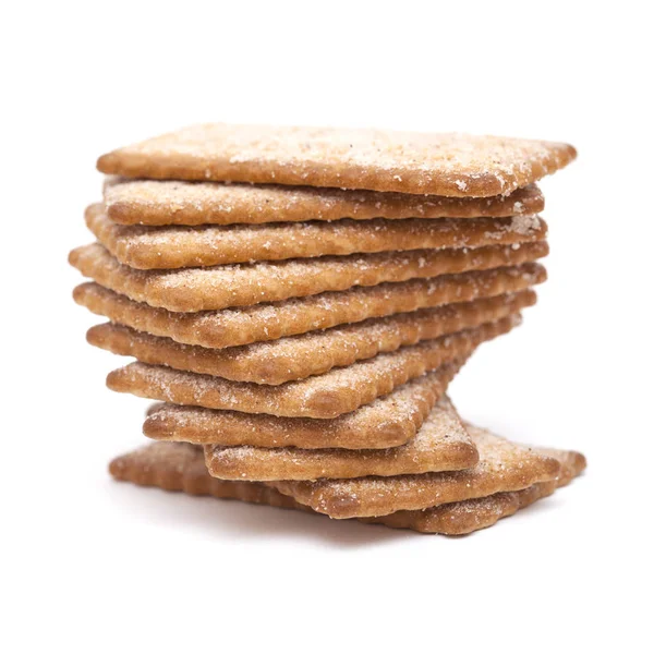 Zucchero e cannella biscotti secchi sottili — Foto Stock
