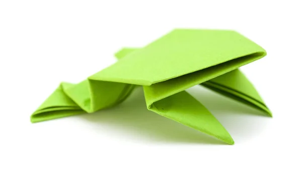Żaba origami model — Zdjęcie stockowe