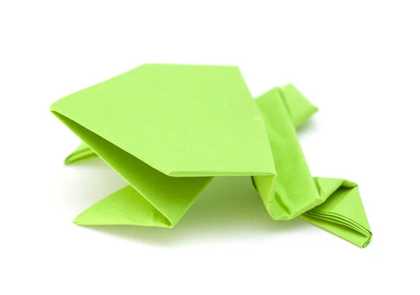 Frog origami model — Stock Photo, Image