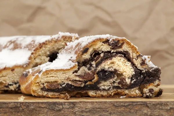 Poppy seed strudel — Stock Photo, Image