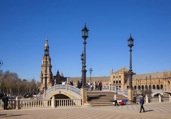 Sevilla, Plaza de España — Foto de Stock
