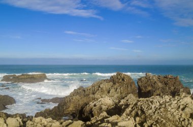 Cantabria kıyıları, fırtına