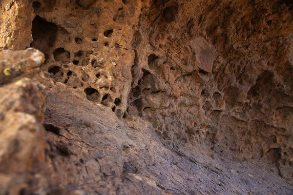 Gran Canaria, binnenkant van een stenen boog Vantana del Benta — Stockfoto