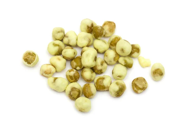 Snack food wasabi peas isolated — Stock Photo, Image