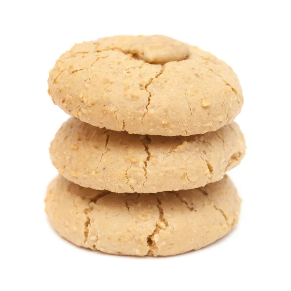 Galletas de almendras blandas aisladas en blanco — Foto de Stock