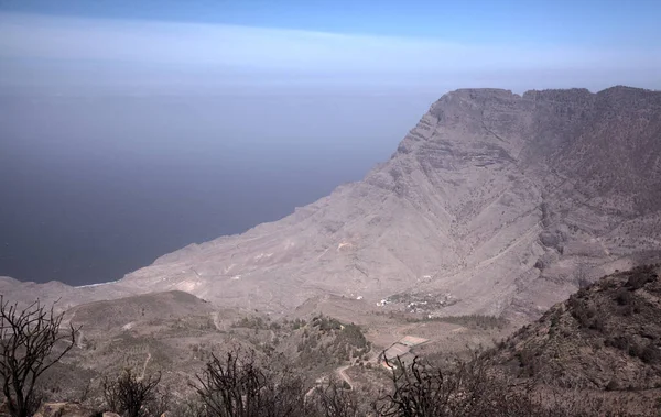 Gran Canaria Parte Del Parque Natural Tamadaba Afectada Por Incendios — Foto de Stock