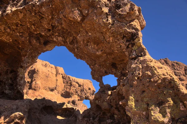 Gran Canaria Hermoso Arco Piedra Cerca Del Pico Las Nieves — Foto de Stock