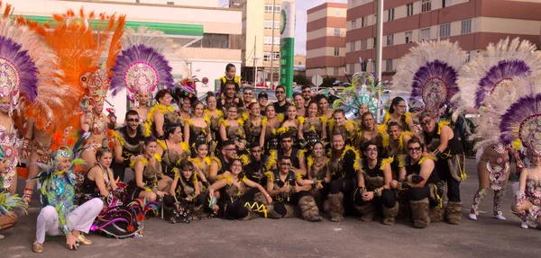 Las Palmas Espanha Fevereiro 2020 Coletivos Música Dança Murgas Comparações — Fotografia de Stock