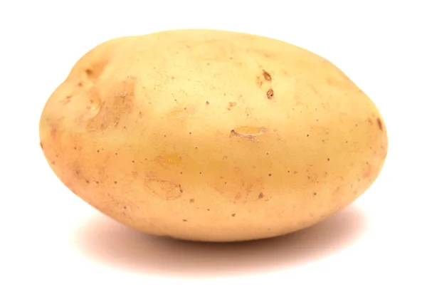 Велика Чиста Картопля Ізольована Білому — стокове фото