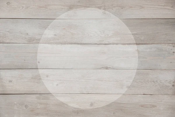 Real light wood background for logo or products with white circle in the middle — Stock Photo, Image