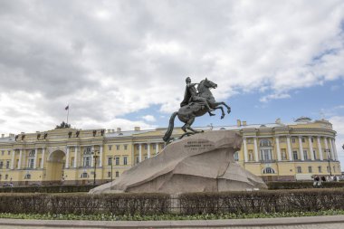 Saint Petersburg, Rusya, Mayıs 04, büyük imparator Peter 2017:Monument