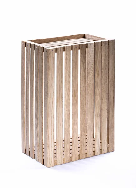 A box of wooden slats on a white background — Stock Photo, Image