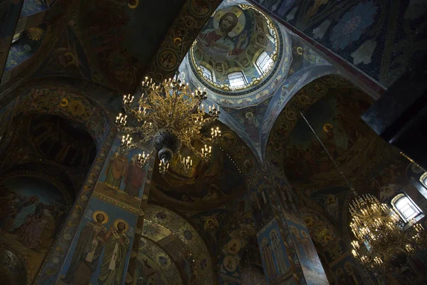 Fragment of the interior of the dome of the Kazan Cathedral in St. Petersburg. — Stock Photo, Image