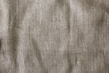 Doğal bir burlap closeup doku ve arka plan
