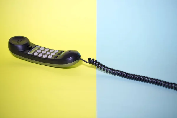 Hörer Und Festnetztelefon Mit Tonwahl — Stockfoto