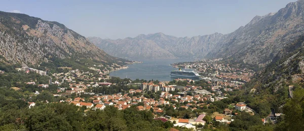 Uitzicht Baai Van Kotor Stad Van Kotor Montenegro — Stockfoto