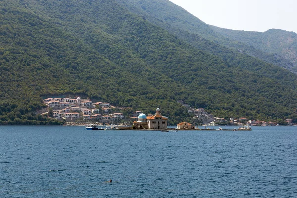 Isla Artesanía Nuestra Señora Las Rocas Bahía Boka Kotorska Montenegro — Foto de Stock