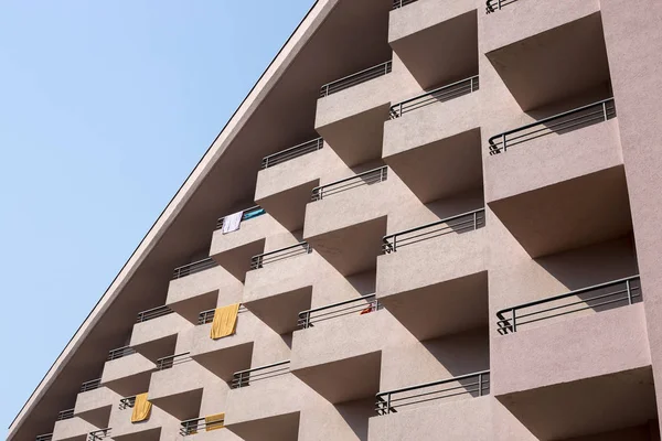 Fragment Facade Multi Storey Residential Building — Stock Photo, Image