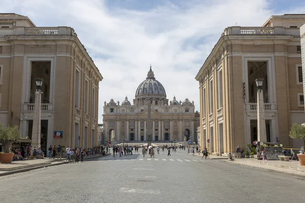 Roma Talya Ağustos 2019 Aziz Petrus Bazilikası Vatikan Merkezi Büyük — Stok fotoğraf