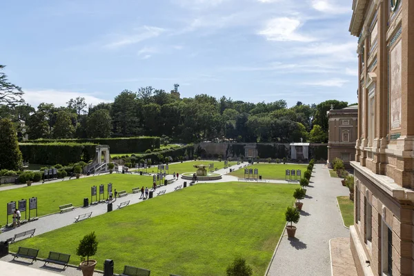 Řím Itálie Srpna 2019 Fragment Park Vatican — Stock fotografie