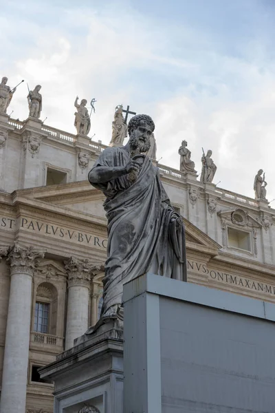 Roma Talya Ağustos 2019 Vatikan Daki Aziz Peter Bazilikası Önünde — Stok fotoğraf