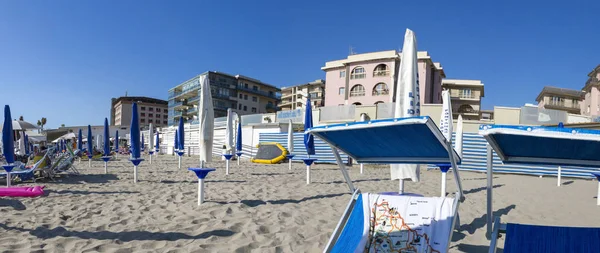 Roma Italia Agosto 2019 Playa Junto Mar Ciudad Castel Volturno — Foto de Stock