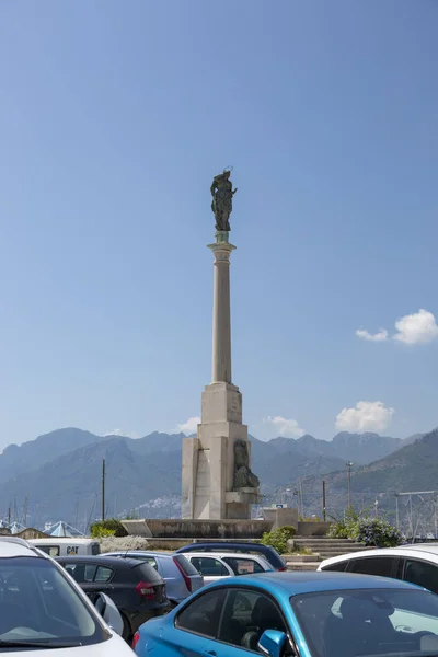 Салерно Италия Августа 2019 Года Памятник Порту Салерно Италии — стоковое фото