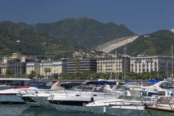 Salerno Italië Augustus 2019 Aanlegplaats Voor Jachten Boten Haven Van — Stockfoto