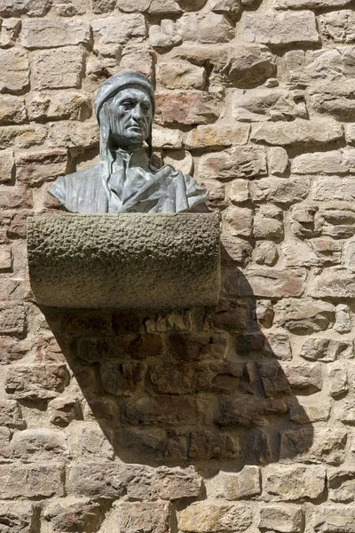Florencia Italia Agosto 2019 Busto Del Poeta Pensador Teólogo Italiano — Foto de Stock