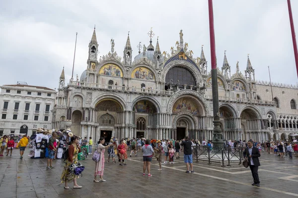 Venedig Italien August 2019 Stadtbesichtigung Auf Der Piazza San Marco — Stockfoto