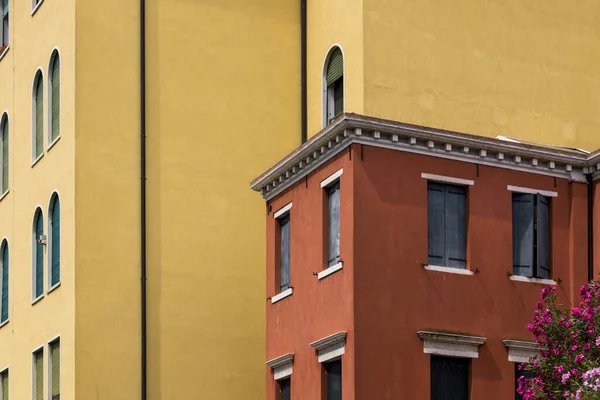 Venetië Italië Augustus 2019 Architectuur Gevel Van Oude Stadsgebouwen Van — Stockfoto