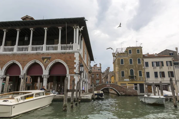 Venedig Italien Augusti 2019 Arkitektur Och Fasad Venedigs Gamla Stadsbyggnader — Stockfoto