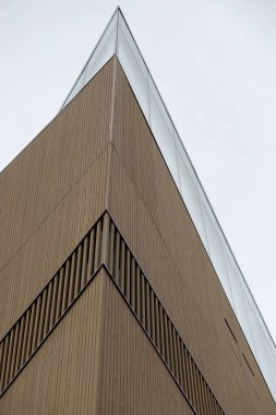 Helsinki, Finlandiya - 17 Ocak 2020: Helsinki Merkez Kütüphanesi Oodi Binası